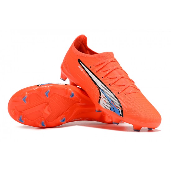 Kopacky Puma Future Ultimate FG Low Červené Šedá Pánské