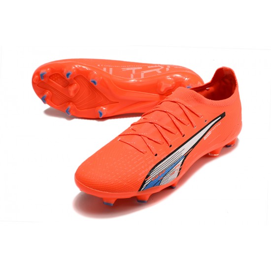 Kopacky Puma Future Ultimate FG Low Červené Šedá Pánské