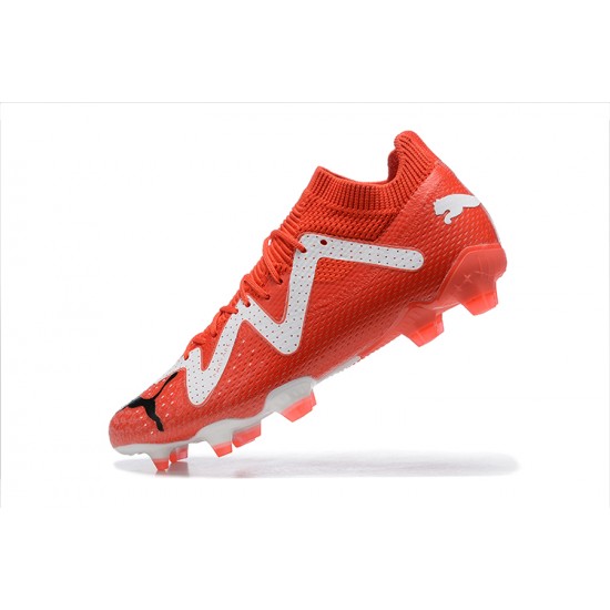 Kopacky Puma Future Ultimate FG Low Červené Bílý Pánské