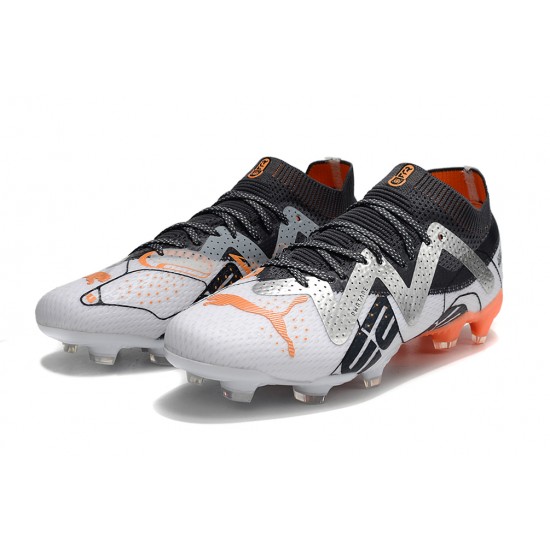 Kopacky Puma Future Ultimate FG Low Bílý Černá Oranžovýý For Pánské Dámské