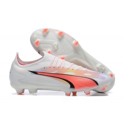 Kopacky Puma Future Ultimate FG Low Bílý Růžový Pánské 