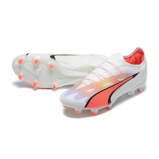 Kopacky Puma Future Ultimate FG Low Bílý Růžový Pánské