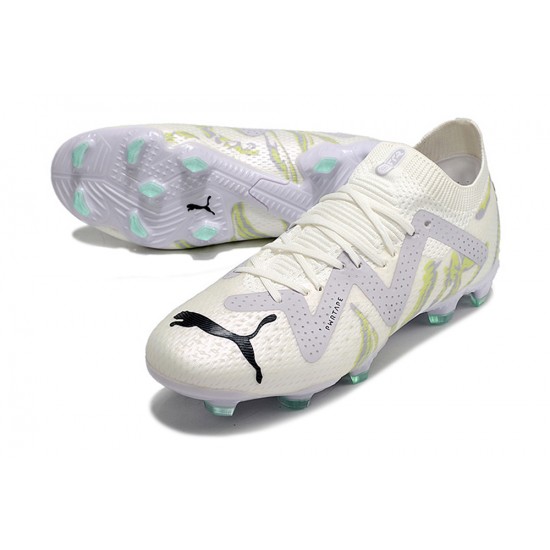 Kopacky Puma Future Ultimate FG Low Bílý Turqoise For Pánské Dámské