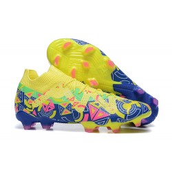 Kopacky Puma Future Ultimate FG Low Žlutý Modrý Pánské 