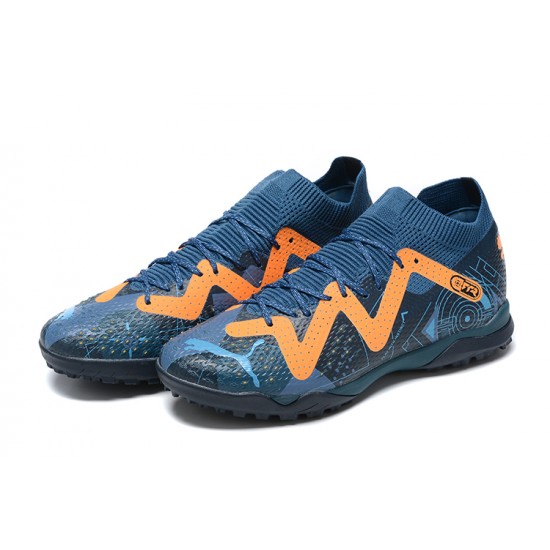 Kopacky Puma Future Ultimate TF Low Dark Modrý Oranžovýý Pánské