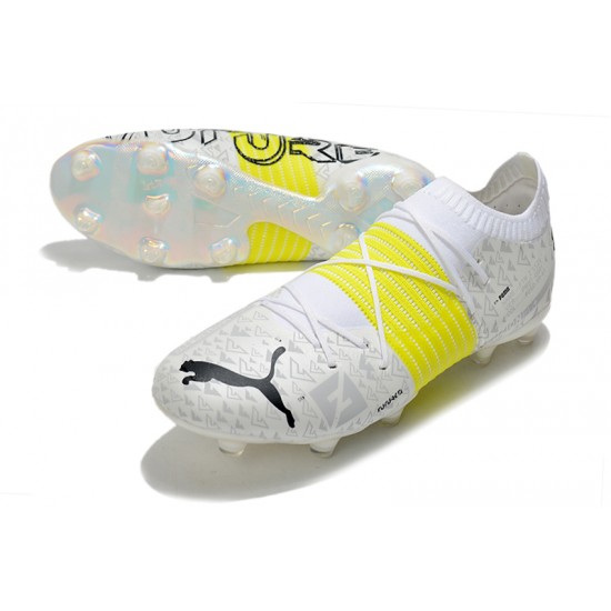 Kopacky Puma Future Z 1.1 FG Low Bílý Žlutý Černá Pánské