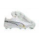 Kopacky Puma King Ultimate Icon MG Low Bílý Černá Růžový Pánské