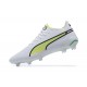 Kopacky Puma King Ultimate Icon MG Low Bílý Zelená Žlutý Pánské