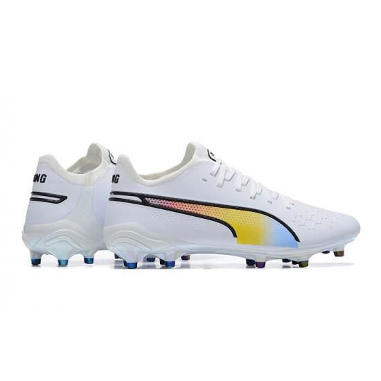 Kopacky Puma King Ultimate Icon MG Low Bílý Multi Pánské