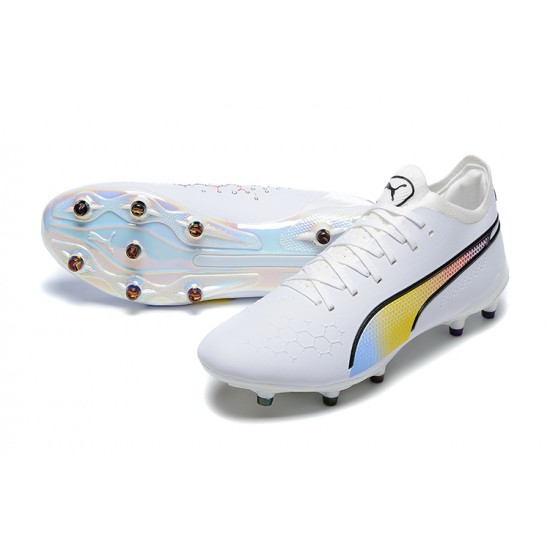 Kopacky Puma King Ultimate Icon MG Low Bílý Multi Pánské