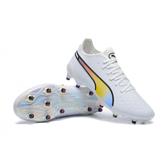 Kopacky Puma King Ultimate Icon MG Low Bílý Multi Pánské