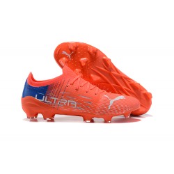 Kopacky Puma Ultra 1 2 FG Oranžovýý Modrý Šedá Low Pánské 