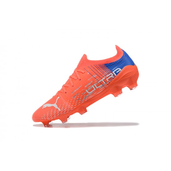 Kopacky Puma Ultra 1 2 FG Oranžovýý Modrý Šedá Low Pánské