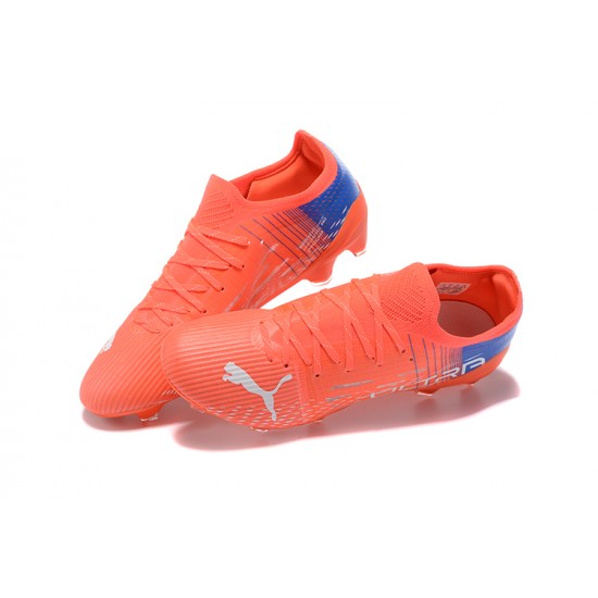 Kopacky Puma Ultra 1 2 FG Oranžovýý Modrý Šedá Low Pánské