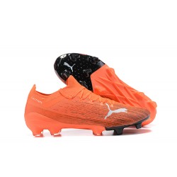 Kopacky Puma Ultra 1 2 FG Oranžovýý LightOranžovýý Bílý Low Pánské 