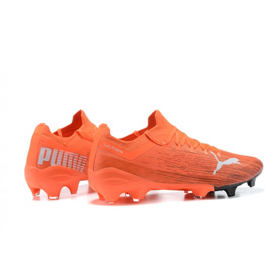 Kopacky Puma Ultra 1 2 FG Oranžovýý LightOranžovýý Bílý Low Pánské