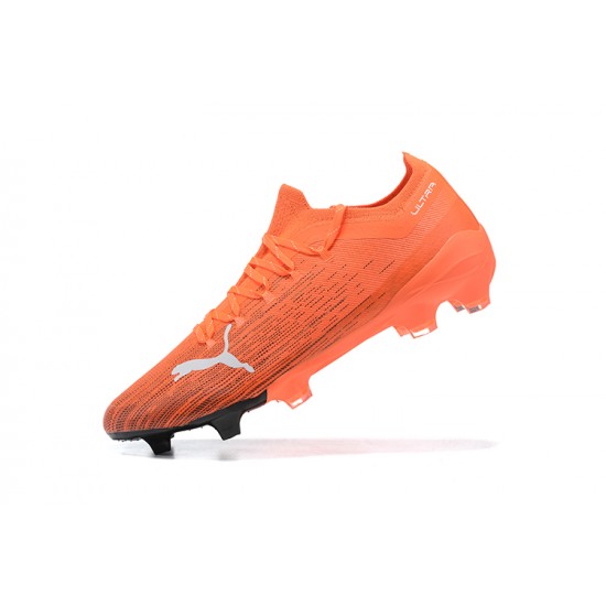 Kopacky Puma Ultra 1 2 FG Oranžovýý LightOranžovýý Bílý Low Pánské