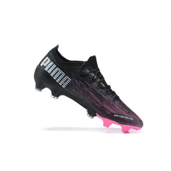 Kopacky Puma Ultra 1 2 FG Růžový Bílý Černá Low Pánské