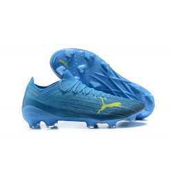 Kopacky Puma Ultra 1 2 FG Žlutý Modrý LightModrý Low Pánské 