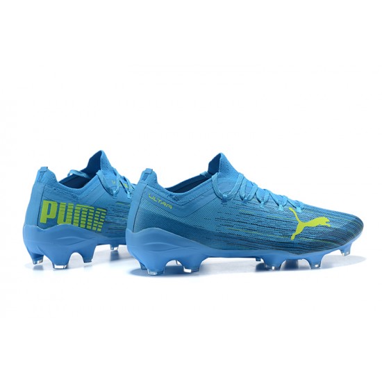 Kopacky Puma Ultra 1 2 FG Žlutý Modrý LightModrý Low Pánské