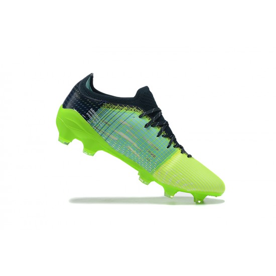 Kopacky Puma Ultra 1 3 FG AGG Sunblaze Puma Bílý Modrýmazing Černá Zelená Low Pánské