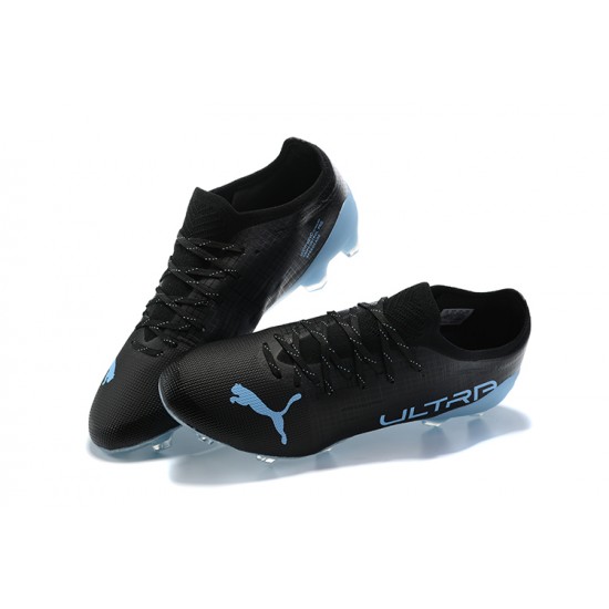 Kopacky Puma Ultra 1 3 FG AGG Sunblaze Puma Bílý Modrýmazing LightModrý Černá Low Pánské