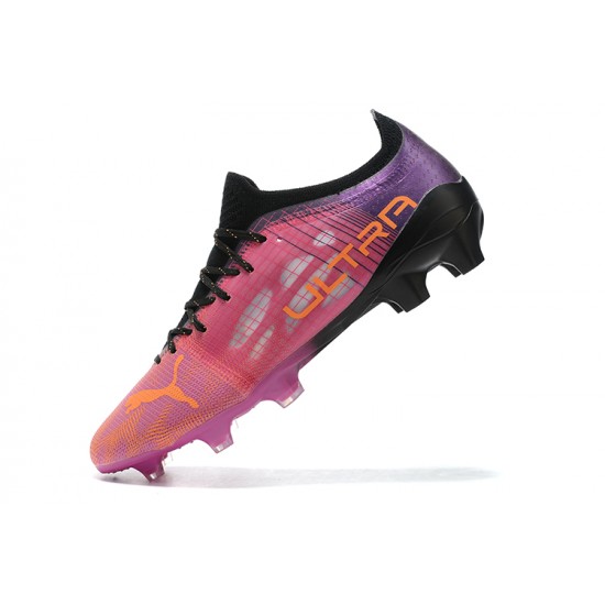 Kopacky Puma Ultra 1 3 FG AGG Sunblaze Puma Bílý Modrýmazing Růžový Černá Nachový Low Pánské