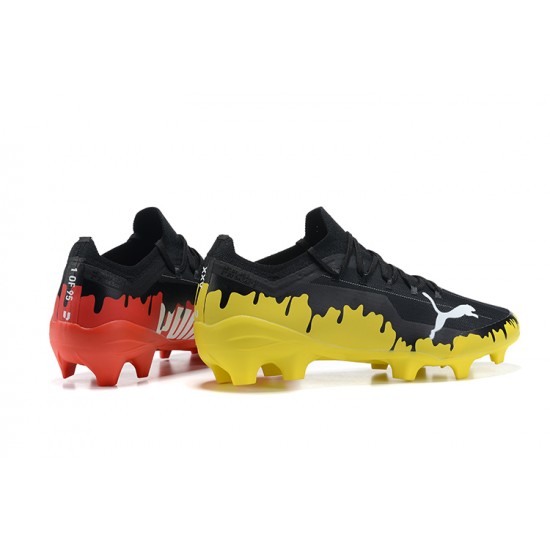 Kopacky Puma Ultra 1 3 FG AGG Sunblaze Puma Bílý Modrýmazing Žlutý Červené Bílý Černá Low Pánské