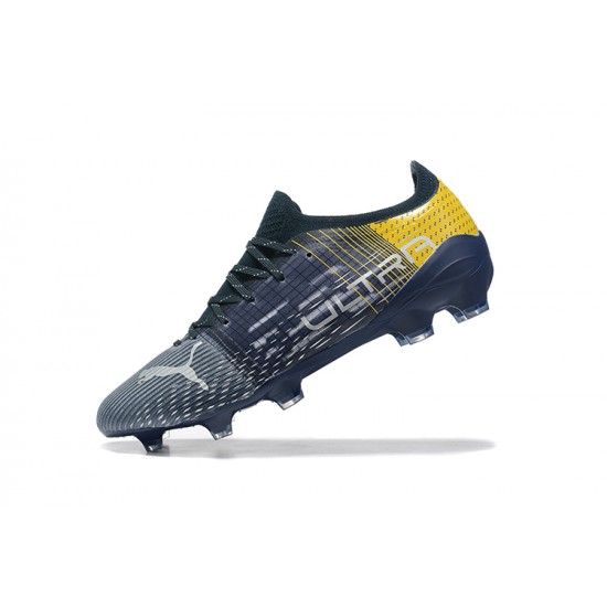 Kopacky Puma Ultra 1 3 FG Černá Bílý Žlutý Low Pánské