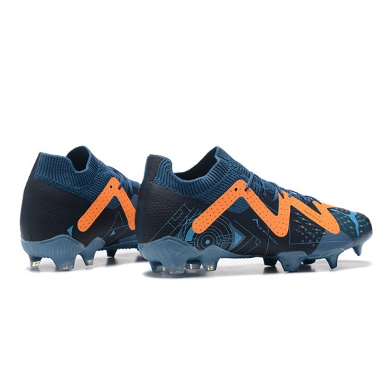 Kopacky Puma Ultra Ultimate FG Modrý Oranžovýý Černá Low Pánské