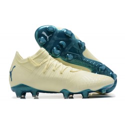 Kopacky Puma Ultra Ultimate FG Hnědožlutý Modrý Low Pánské 