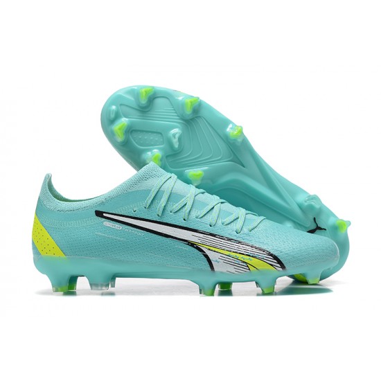 Kopacky Puma Ultra Ultimate FG LightZelená Žlutý Černá Low Pánské