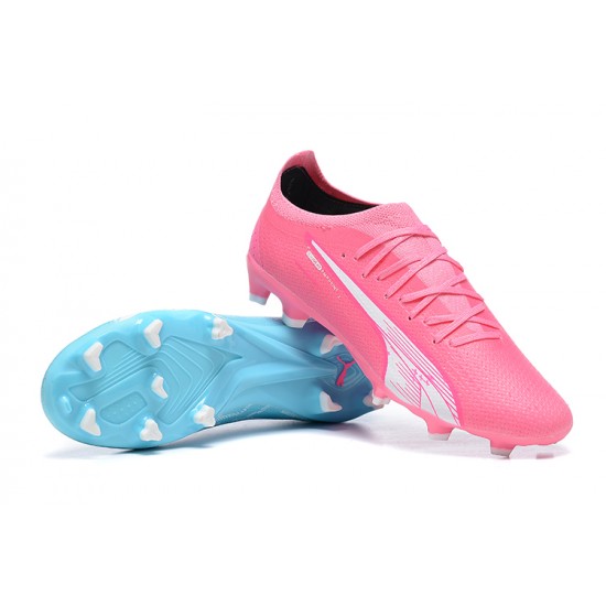 Kopacky Puma Ultra Ultimate FG Low Modrý Růžový Pánské