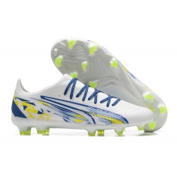 Kopacky Puma Ultra Ultimate FG Low Modrý Bílý Žlutý Pánské 