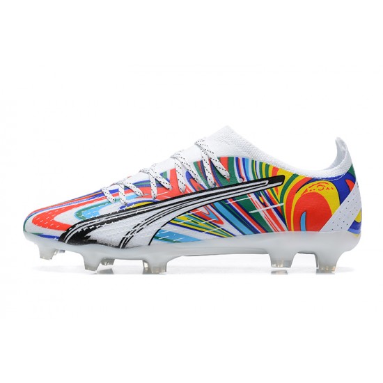 Kopacky Puma Ultra Ultimate FG Low Multi Bílý Pánské