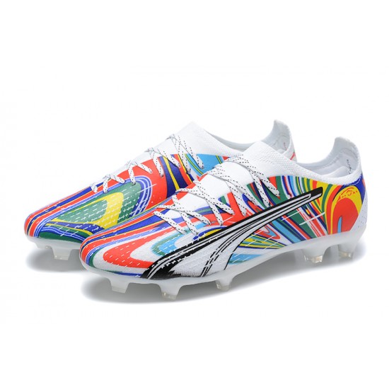 Kopacky Puma Ultra Ultimate FG Low Multi Bílý Pánské