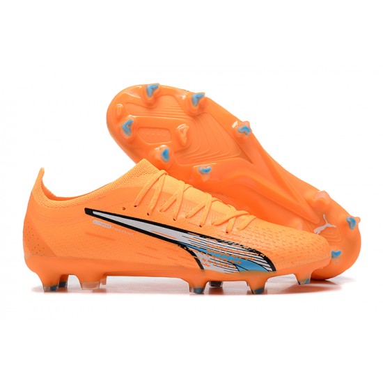 Kopacky Puma Ultra Ultimate FG Low Oranžovýý Modrý Pánské