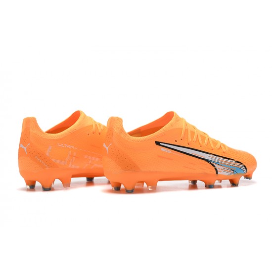 Kopacky Puma Ultra Ultimate FG Low Oranžovýý Modrý Pánské