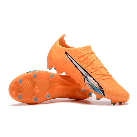 Kopacky Puma Ultra Ultimate FG Low Oranžovýý Modrý Pánské