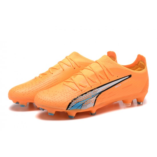 Kopacky Puma Ultra Ultimate FG Low Oranžovýý Modrý Pánské