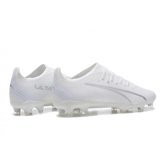 Kopacky Puma Ultra Ultimate FG Low Bílý Pánské