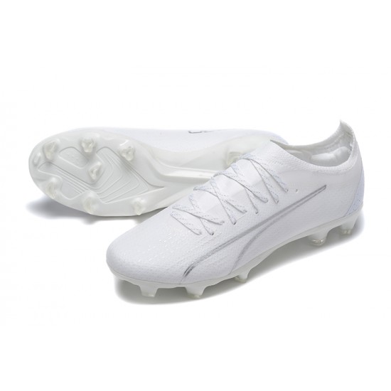 Kopacky Puma Ultra Ultimate FG Low Bílý Pánské