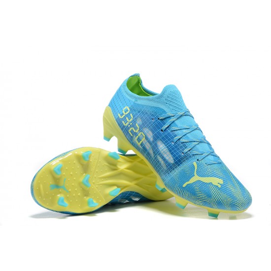 Kopacky Puma ultra 1.4 FG Low Modrý Žlutý And Zelená Pánské