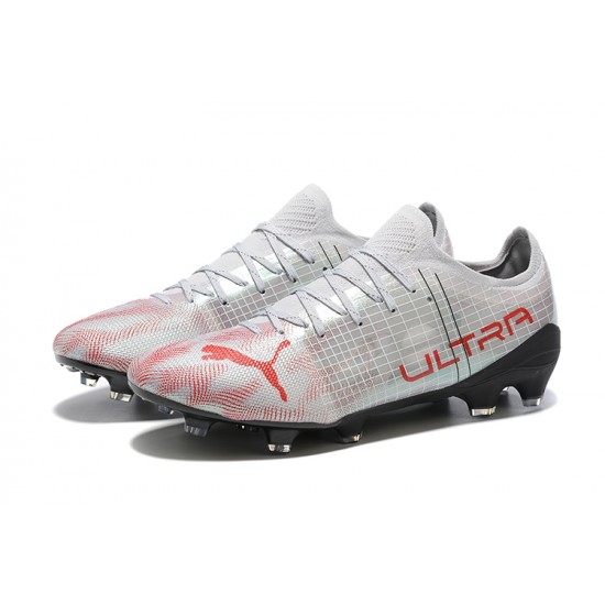 Kopacky Puma ultra 1.4 FG Low Bílý Černá And Červené Pánské