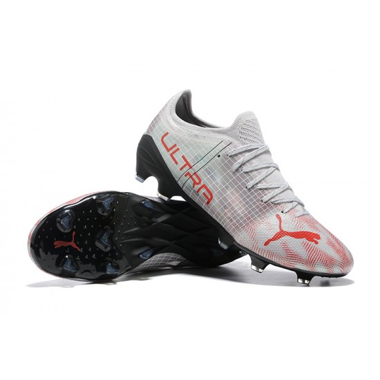 Kopacky Puma ultra 1.4 FG Low Bílý Černá And Červené Pánské