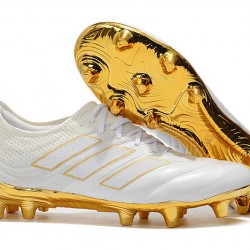 Kopačky Adidas Copa 20.1 FG Bílá Zlato 39-45