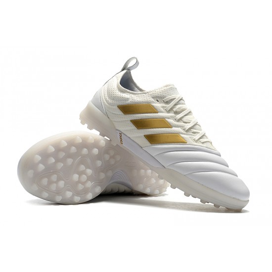 Kopačky Adidas Copa 20.1 TF Bílá Zlato 39-45