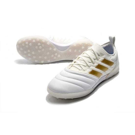 Kopačky Adidas Copa 20.1 TF Bílá Zlato 39-45