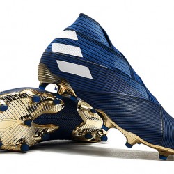 Kopačky Adidas Nemeziz 19+ FG Modrý Zlato Bílá 39-45