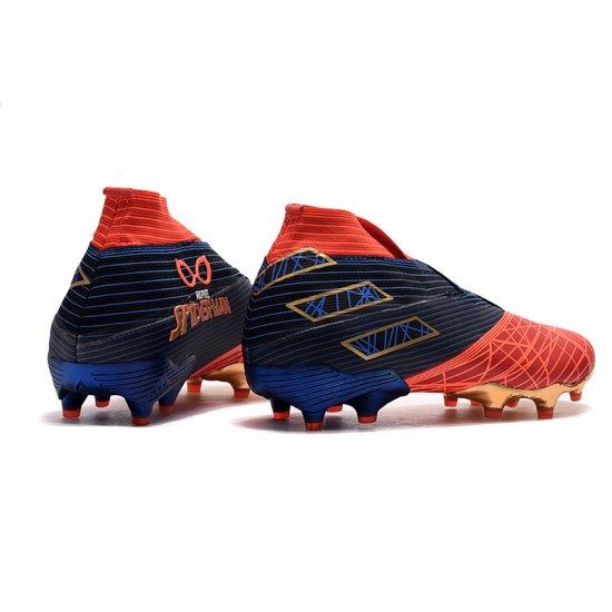 Kopačky Adidas Nemeziz 19+ FG Modrý Červené Černá 39-45